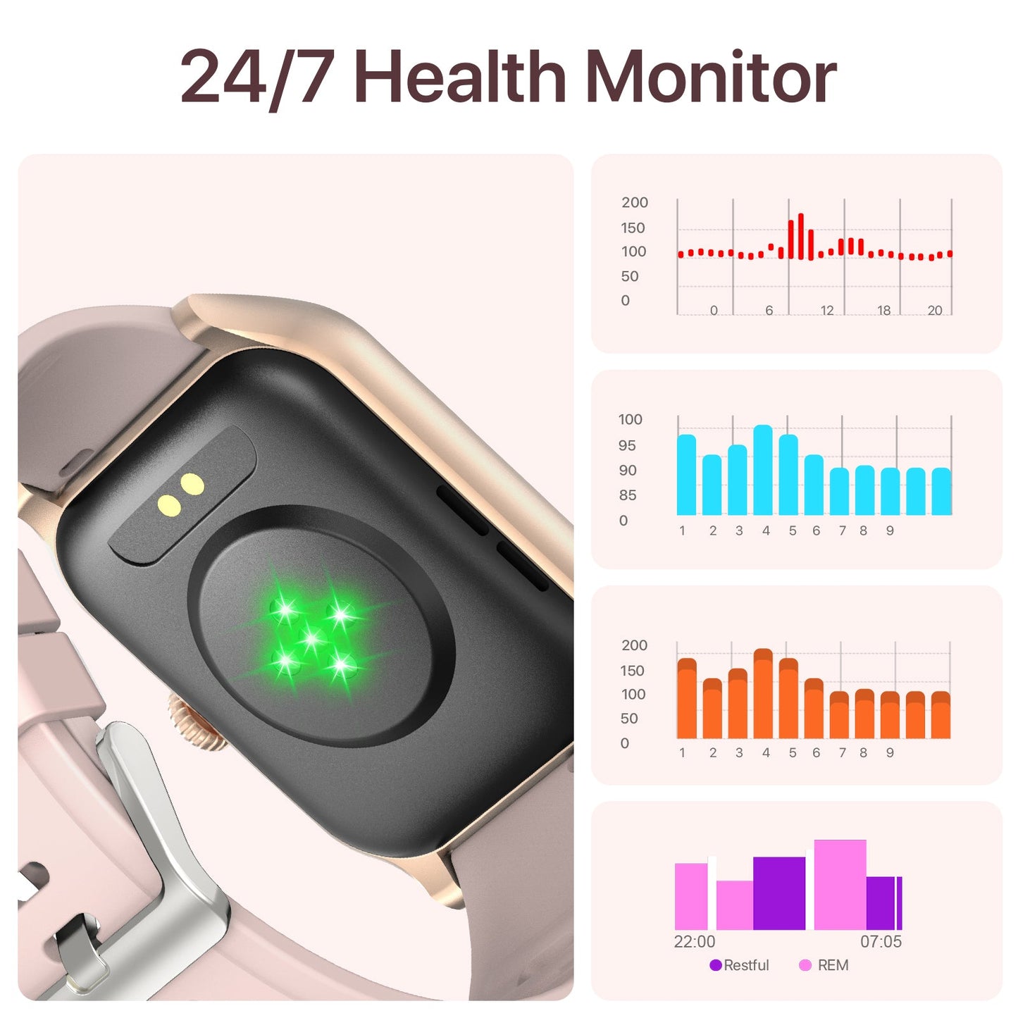 A1 Pro Smart watch Gold - WalkerFit Smart Watch