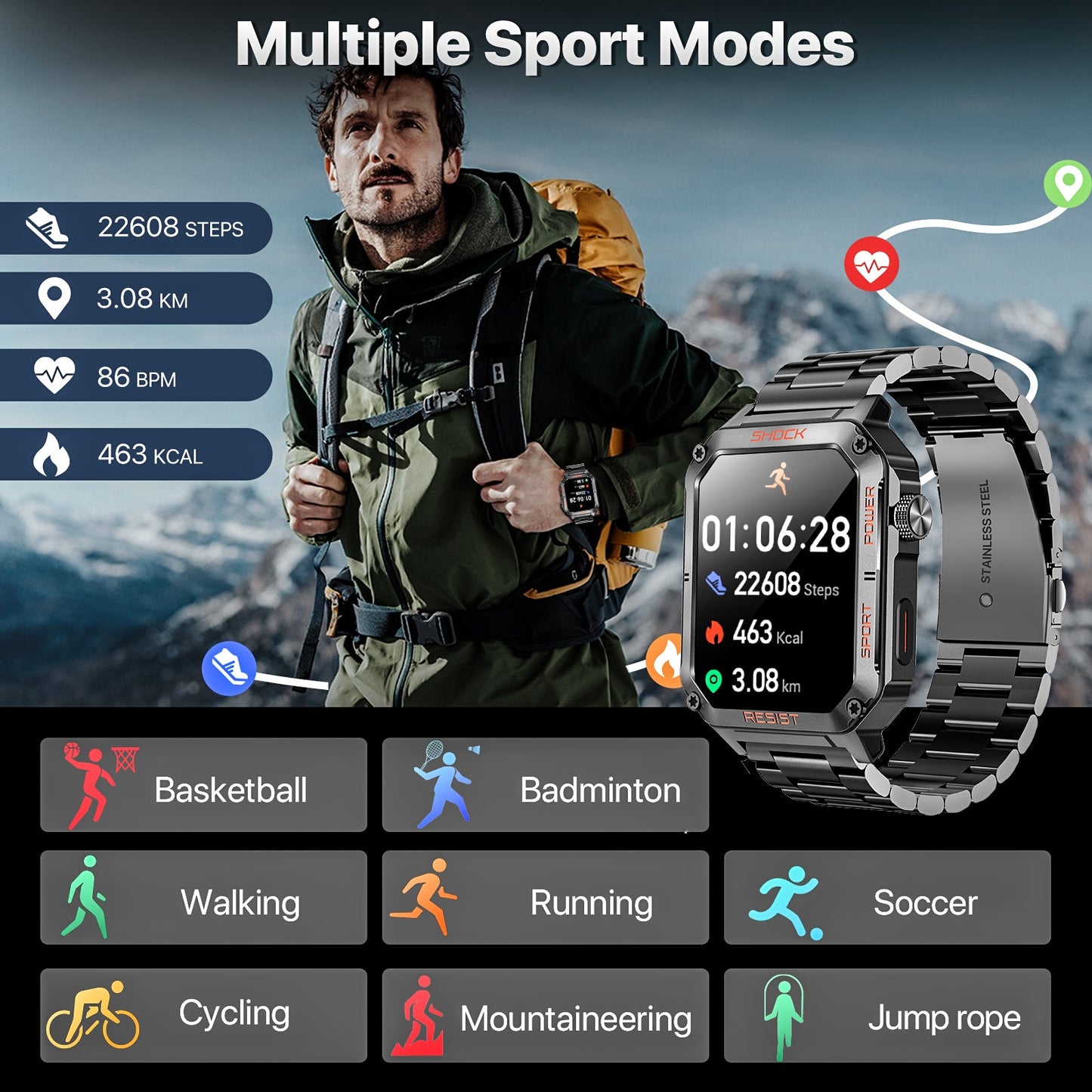 M2 Pro - WalkerFit Smart Watch